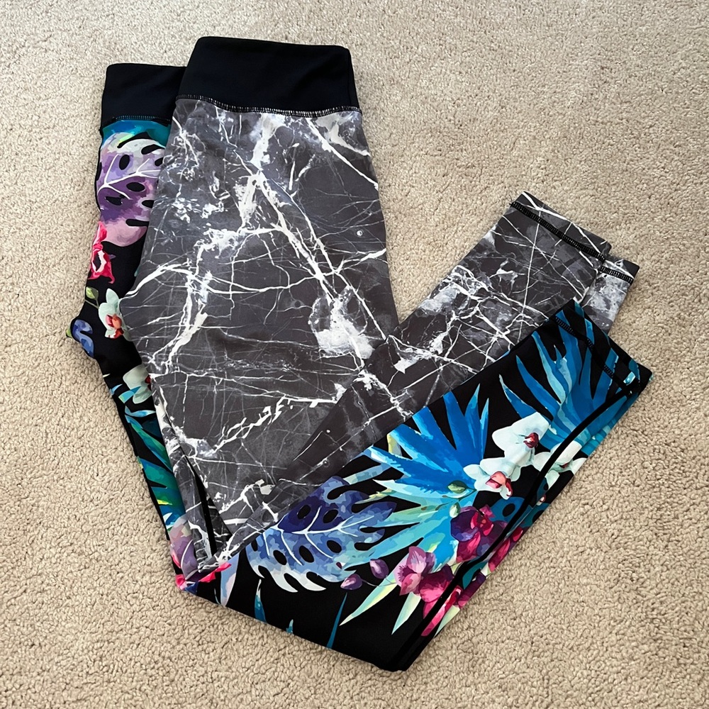 2 Do You Even Leggings Marble and Tropical 🌺